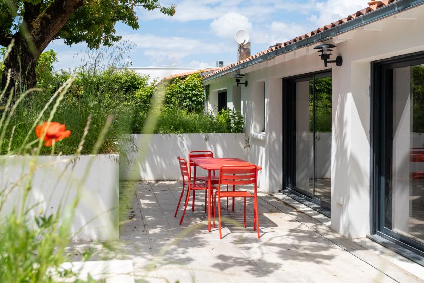 Modification de l'espace terrasse/jardin