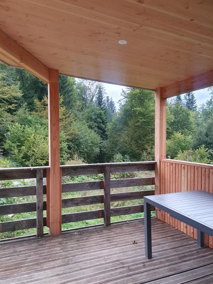 Couverture sur terrasse
