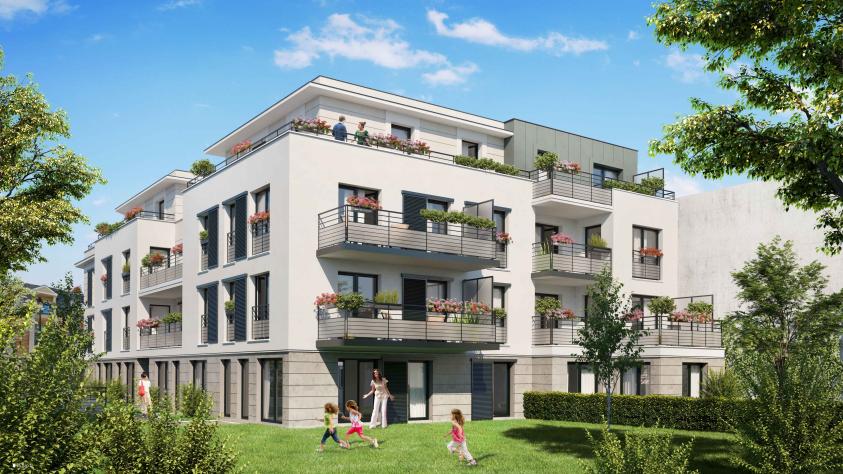 Perspective façade jardin