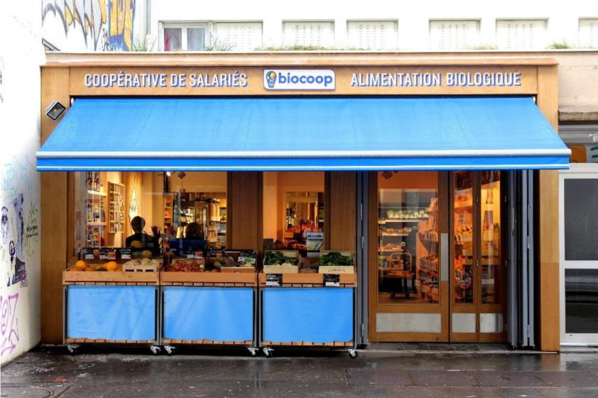 Devanture du Biocoop Lancry