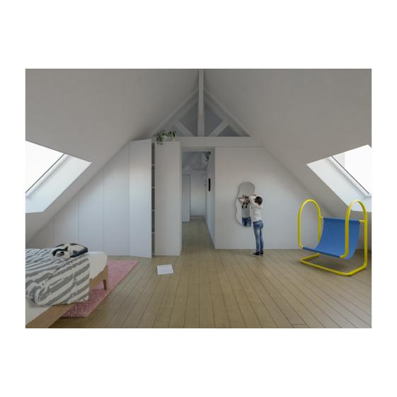 chambre traversante