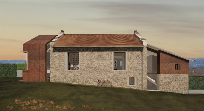 Vue extérieure de la façade Est
