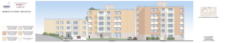 Façade Nord-Ouest ensemble des bâtiments