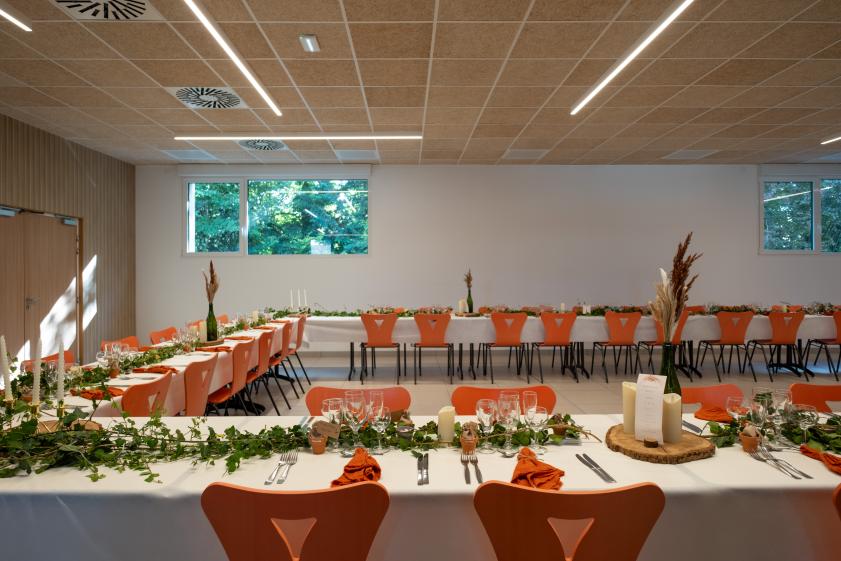 La salle en mode mariage