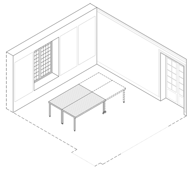 axonométire salle à manger