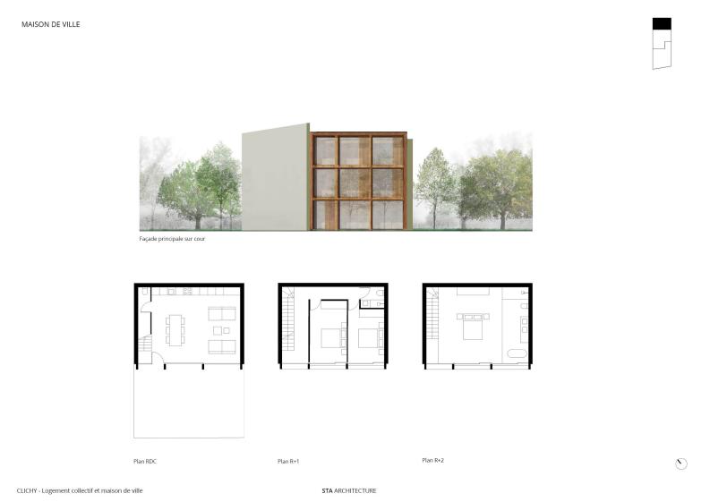 Maison de ville - plans