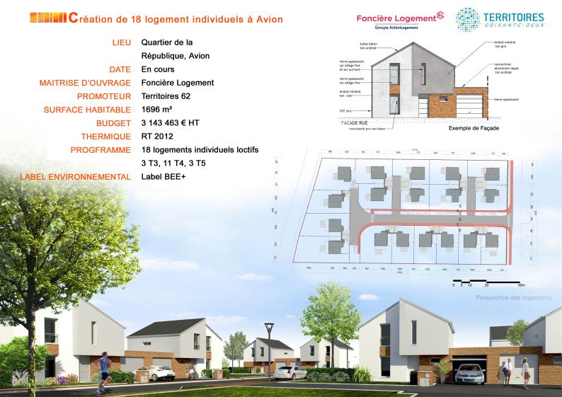 IMAGINE ARCHITECTE AVION 18 LOGEMENTS INDIVIDUELS