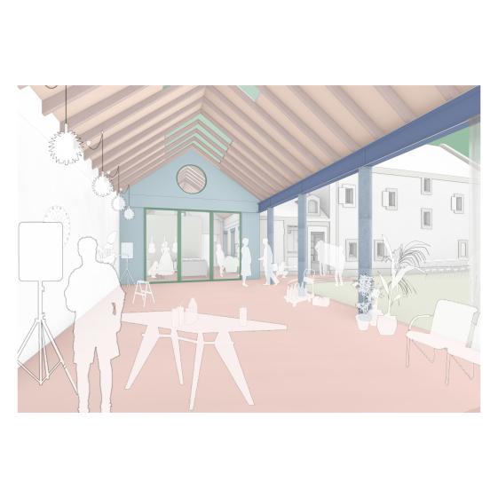 Vue intérieure de l'extension