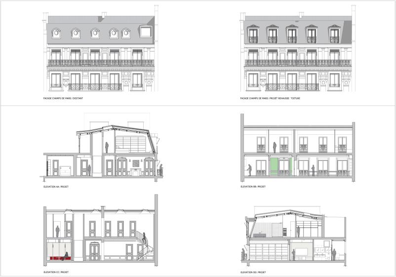 Facades et coupes
