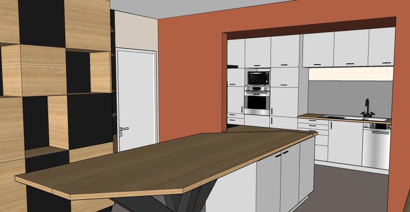 Modélisation 3D - Proposition d'aménagement de cuisine