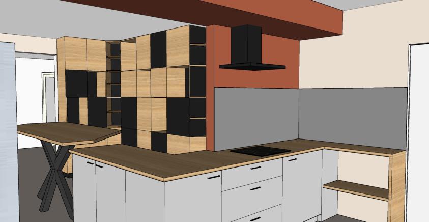 Modélisation 3D - Proposition d'aménagement de cuisine
