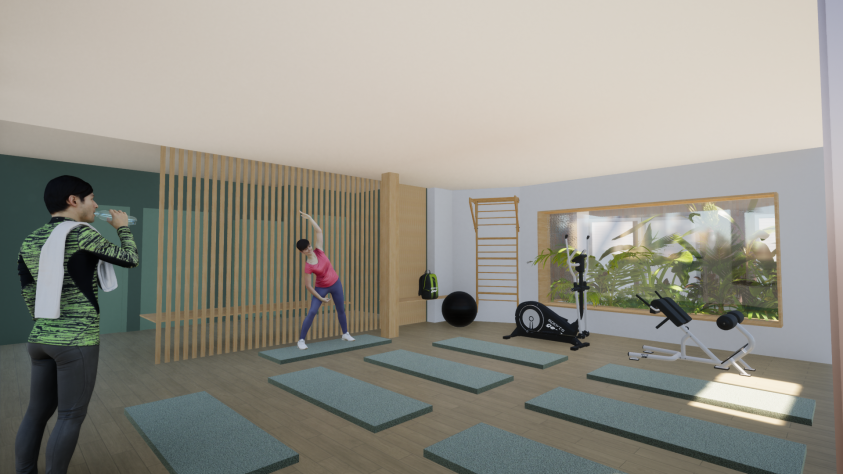 Salle d'activité physique 