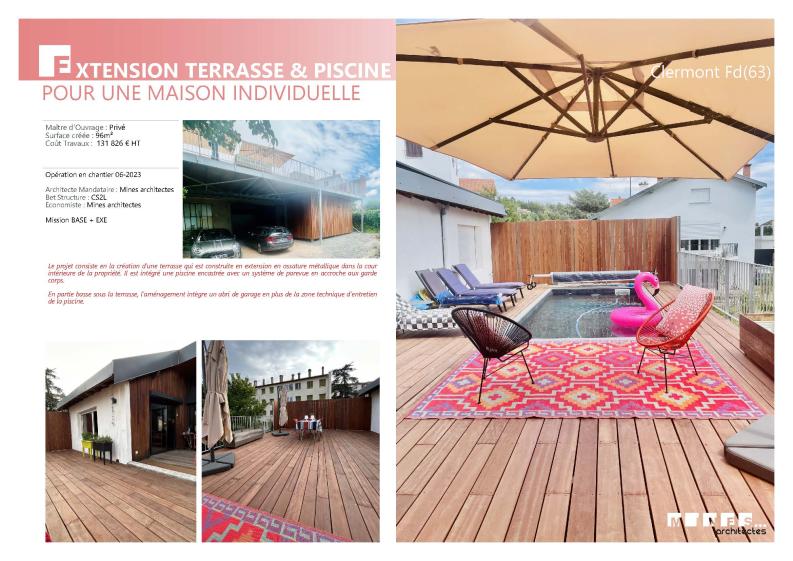 TERRASSE ET PISCINE CLERMONT