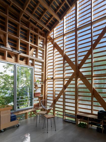 Maison neuve en zone inondable, le jardin d'hiver