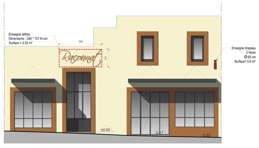 Plan de façade projet