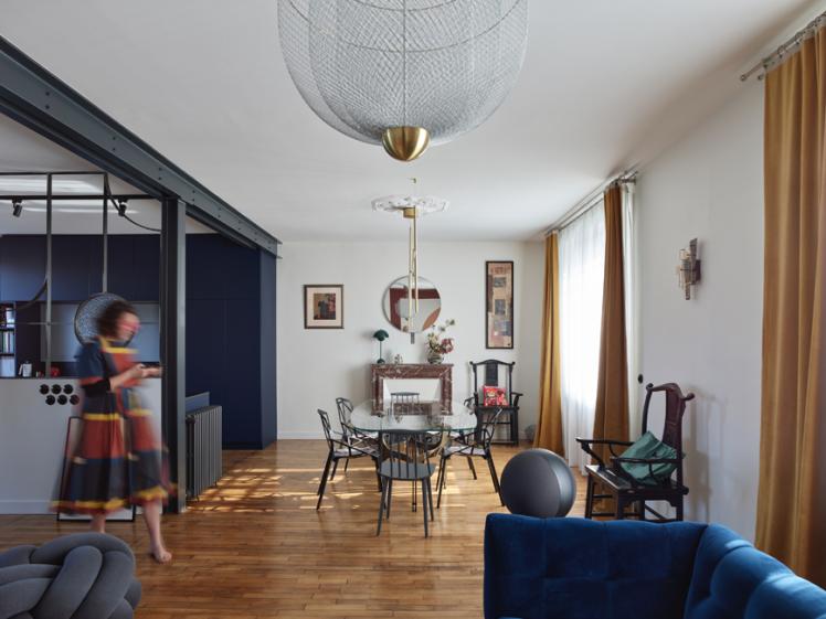 Rénovation d'une maison des années 30, la pièce de vie