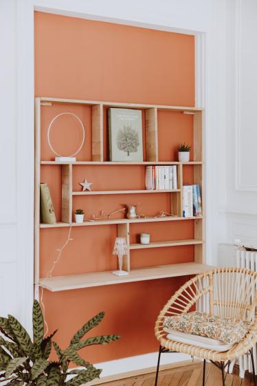 Zoom sur le coin bureau 