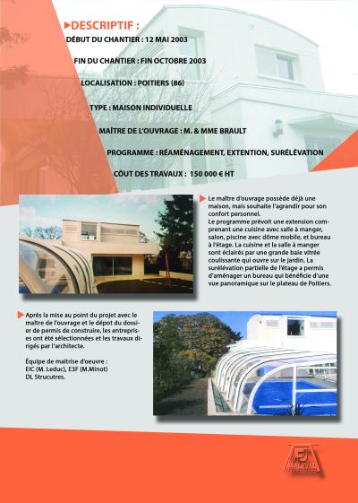 REAMENAGEMENT EXTENSION SURELEVATION D'UNE VILLA