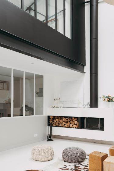 Verrière sur vue salon 