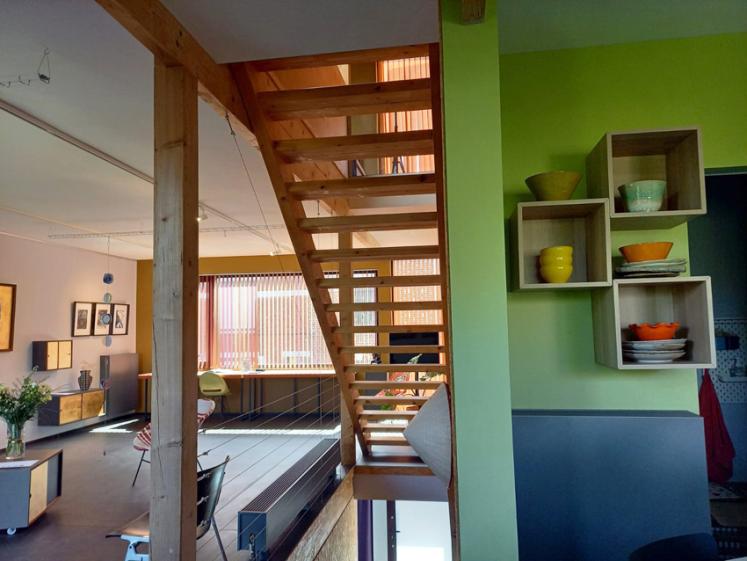 Maison de ville et atelier d’artiste - vue vers le séjour