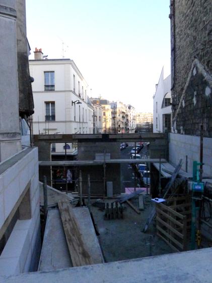 Construction d'une maison de ville - Phase démolition