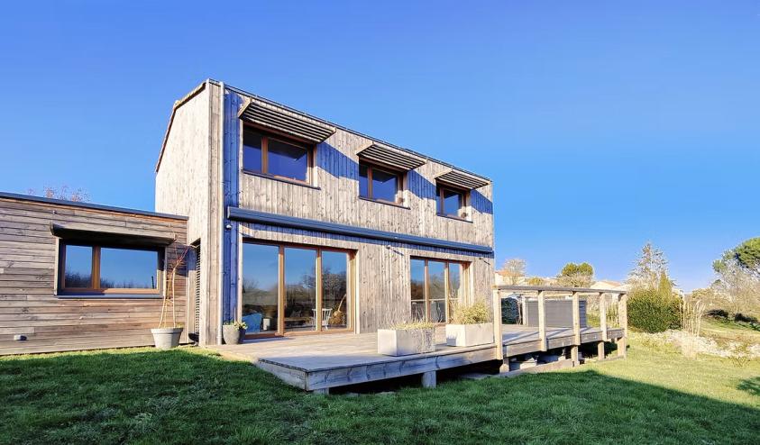 SL20 Architecture - maison passive - secteur La Roche-sur-Yon - Vue jardin 