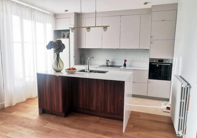 cuisine avec céramique et terrazzo