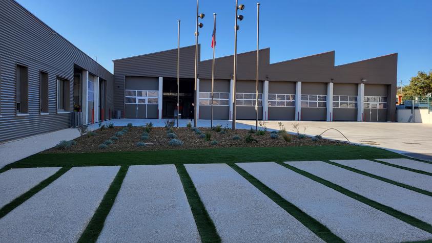 remise pour véhicules d'intervention