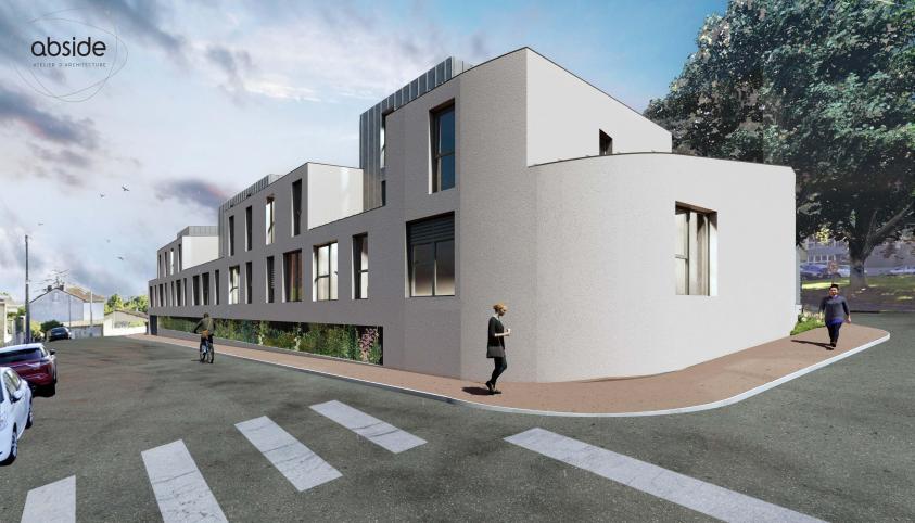 Vue sur angle de rue
