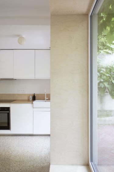 cuisine vers le jardin