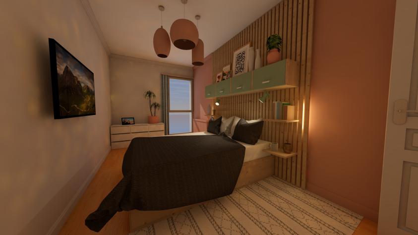 Création de chambre supplémentaire en surélévation au-dessus du garage - Vue intérieure