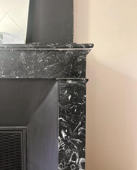 détail de la cheminée