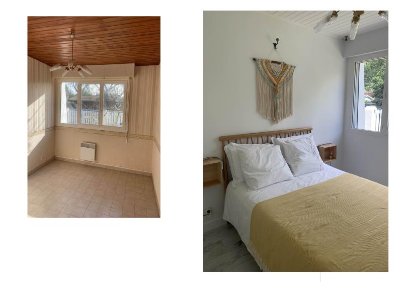 Chambre avant/ après