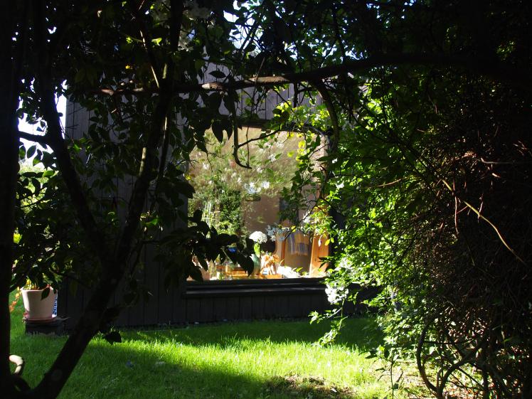 Depuis le jardin.