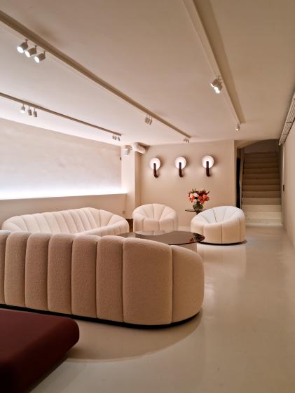 le showroom en sous-sol
