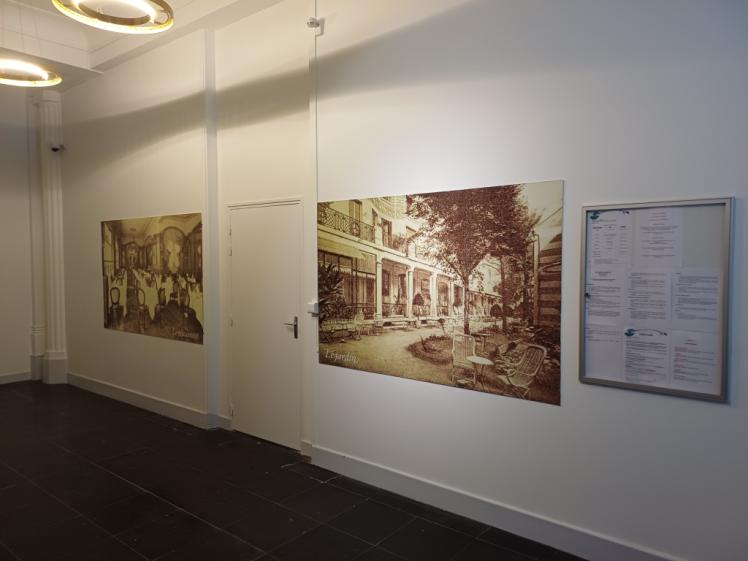 Vue du hall ascenseur réhabilité