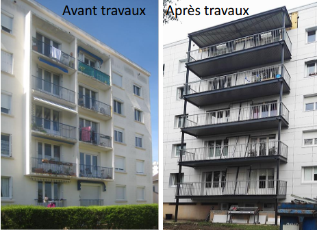 Création balcons rapportés