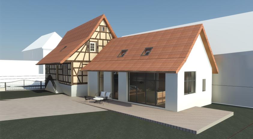 Rénovation et extension d'une maison alsacienne