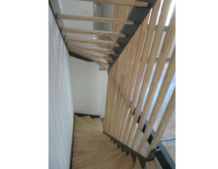 Escalier bois et métal
