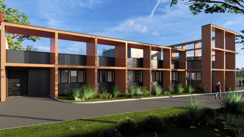 Vue  Façade Sud Est.