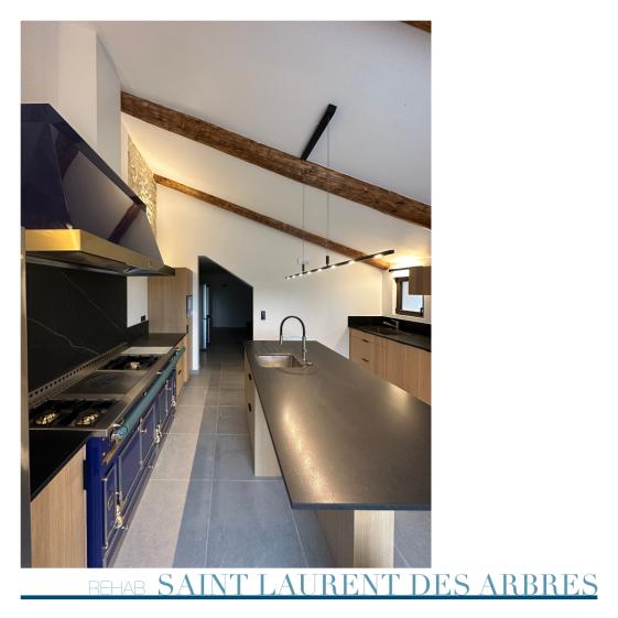 Photographie de l'État après travaux de la cuisine, semi professionnelle, GITE ARCHITECTE