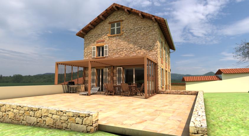 PROJET 3D TERRASSE