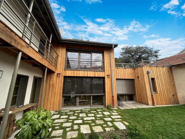 Vue Sud dans le jardin, projet finalisé