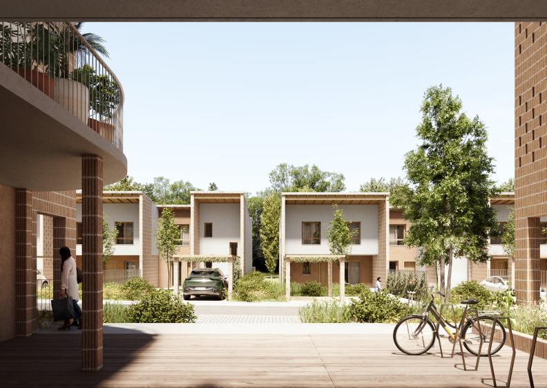 Vue des maisons