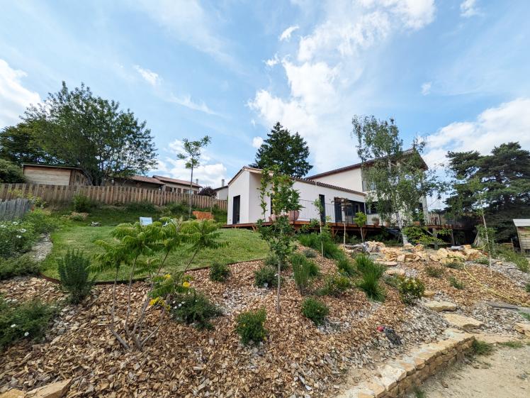 extension et projet paysager, façade Sud 