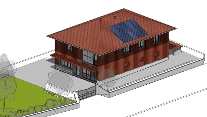 Vue sud du projet