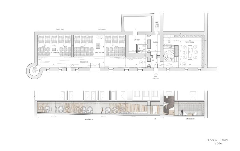 Plan et coupe