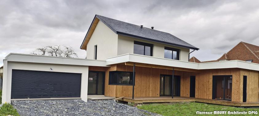 CONTEMPORAINE, bois, bioclimatique, Etage