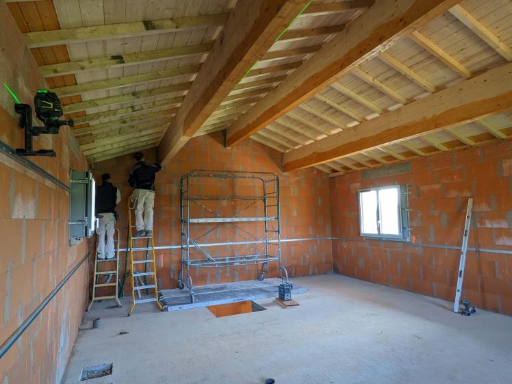 Chantier en cours, hors d’eau hors d’air réalisé