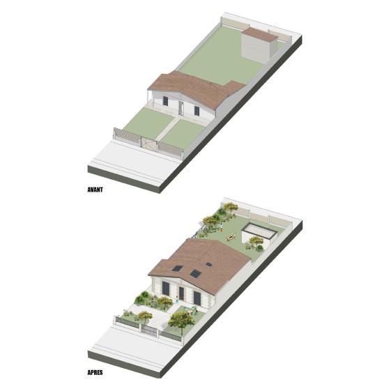 Rénovation et extension d'une maisons Bouscataise